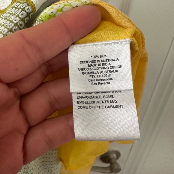 Camilla Dress With Front Tie Detail Golden Years Small - Picture 6 of 7